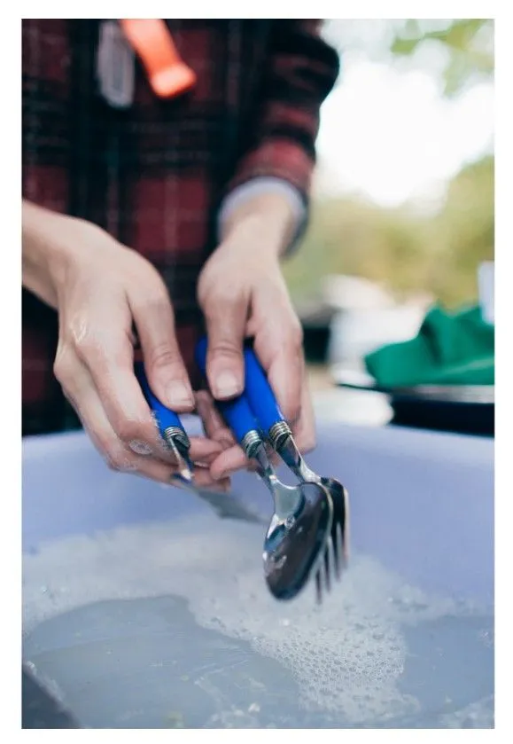 ENAMEL CAMPING TABLEWARE SET -